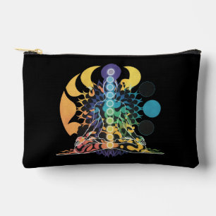 Colourful Cosmic Chakra Meditation Spiritual Energ Accessory Pouch