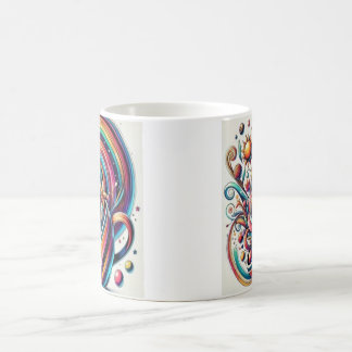 Colourful Cosmic Floral Explosion Mug