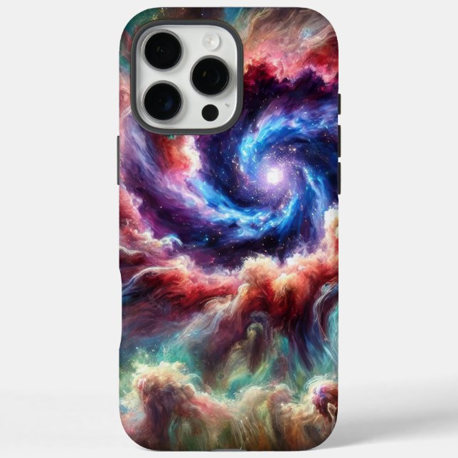 Colourful Cosmic Galaxy Swirl with Radiant Nebula Case-Mate iPhone Case (Back)
