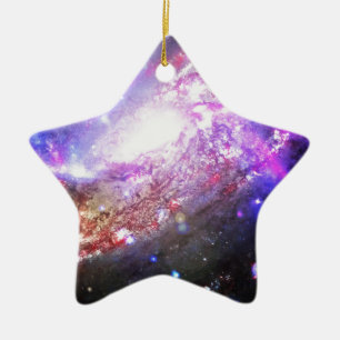 Colourful Cosmos Ceramic Ornament