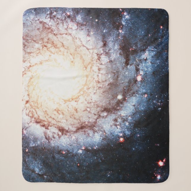 Colourful Cosmos Sherpa Blanket (Front)