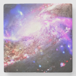 Colourful Cosmos Stone Coaster