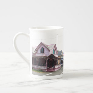 Colourful Cottages with Flags - Martha's Vineyard Bone China Mug