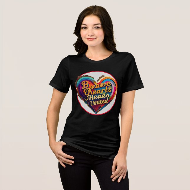 "Colourful Courage" Tri-Blend Shirt (Front Full)