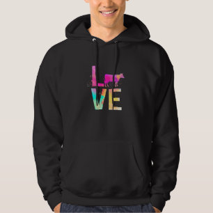Colourful Cow Mom Cow Hoodie