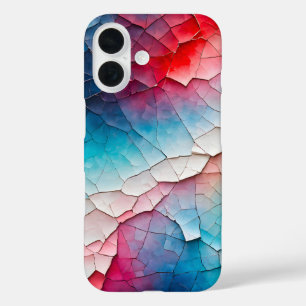 Colourful Crackle Paper Art iPhone Case