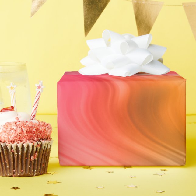Colourful Crane Flower Wavy Texture Wrapping Paper (Birthday Party)