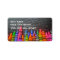 Colourful Crayon Address Labels