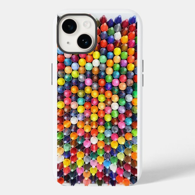 Colourful crayon art for  Case-Mate iPhone case (Back)