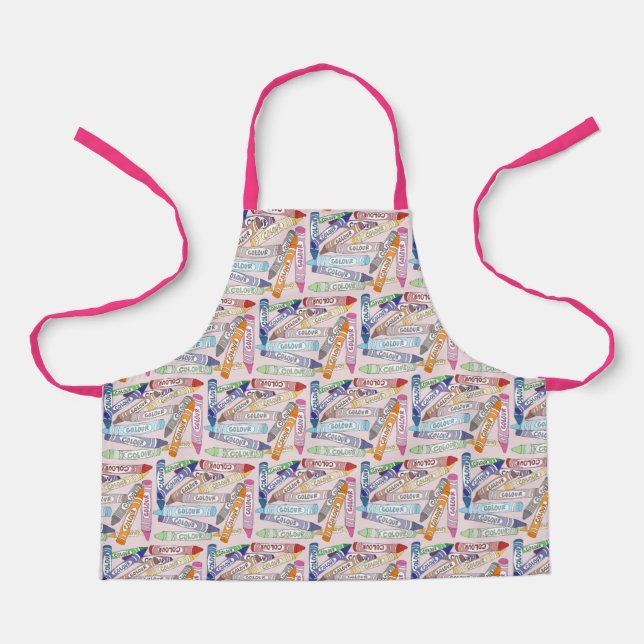 Colourful Crayons Apron (Front)