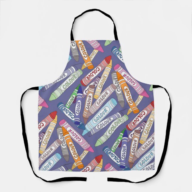 Colourful Crayons Apron (Front)