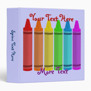 Colourful Crayons Binder