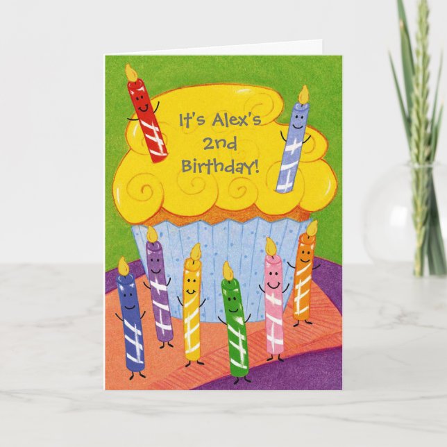 Colourful crayons customizable invitations (Front)