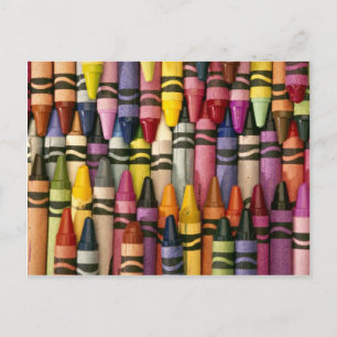 Colourful Crayons Postcard