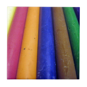 Colourful Crayons Tile