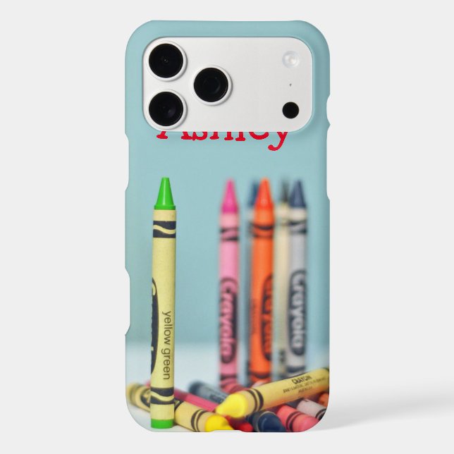 Colourful Crayons with customizable name (Back)