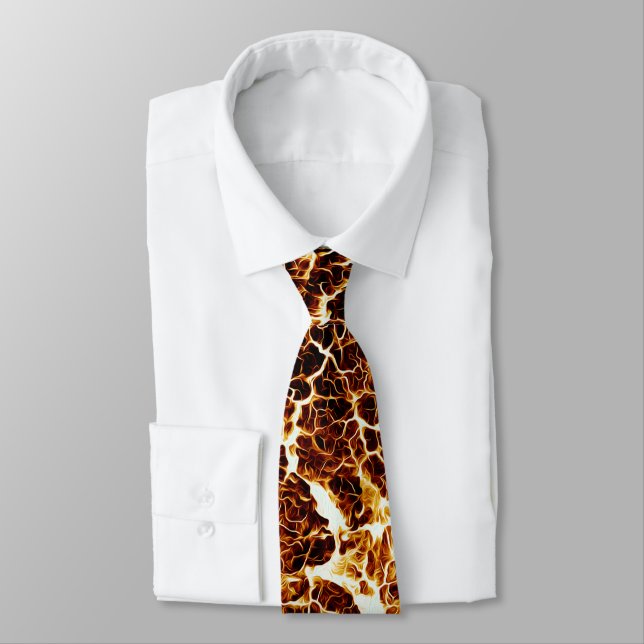 Colourful Crazy Unique Texture Tie (Tied)