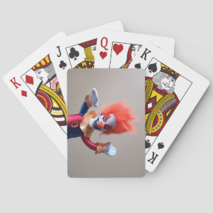 Colourful Creepy Scary Clown Playing Cards