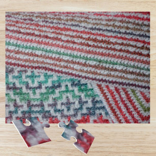 Colourful Crochet Patterns Jigsaw Puzzle