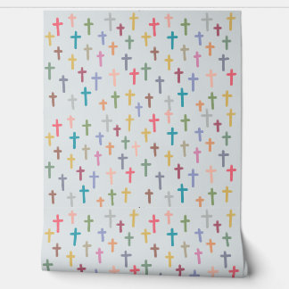 Colourful cross Pattern Wallpaper