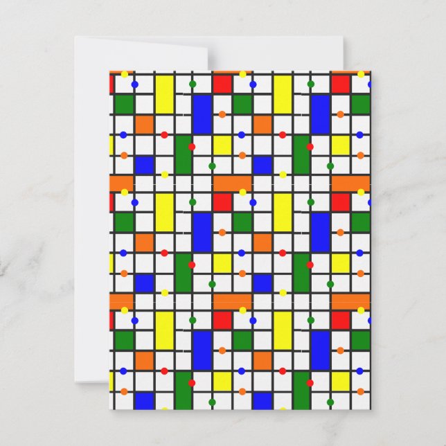 Colourful Crossword  Card (Front)