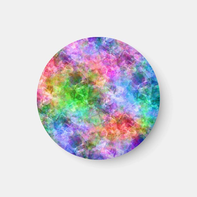 Colourful Crumpled Texture Magnet (Front)