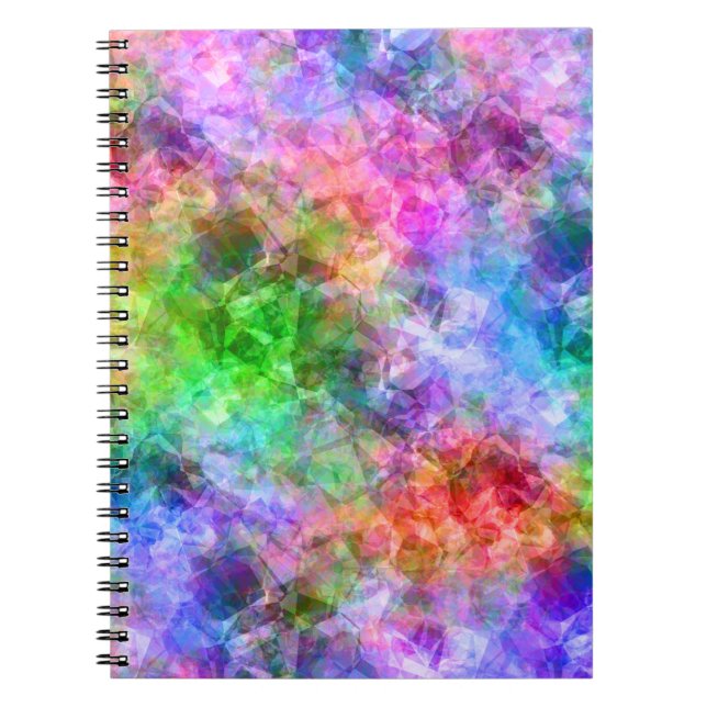 Colourful Crumpled Texture Notebook (Front)