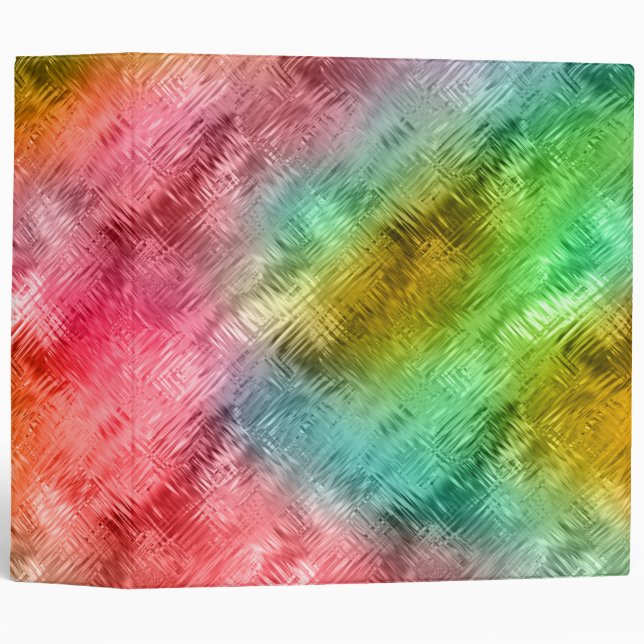 Colourful Crystal Glass Pattern Binder (Front/Spine)