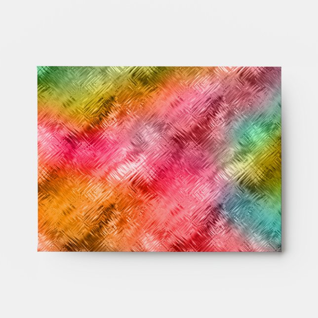Colourful Crystal Glass Pattern Envelopes (Front)