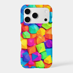 Colourful Crystal Shapes Art