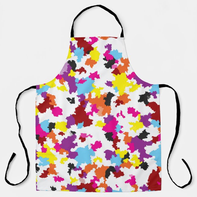 Colourful Crystalline Irregular Abstract Pattern  Apron (Front)