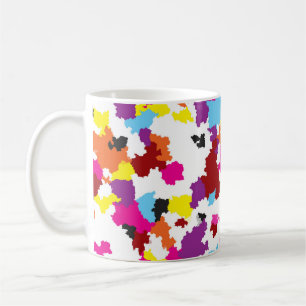 Colourful Crystalline Irregular Abstract Pattern Coffee Mug