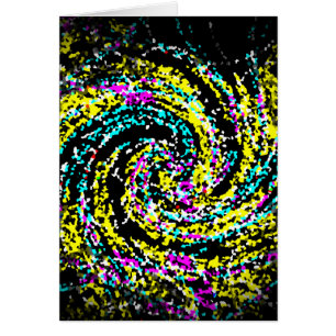 Colourful Crystallized Confetti Spiral