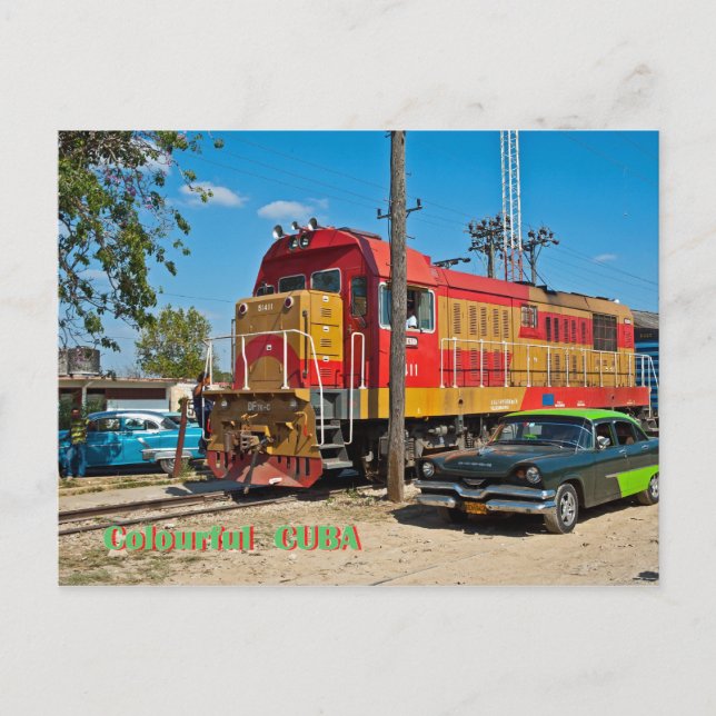 Colourful cuba postcard (Front)