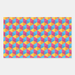 Colourful Cube Pattern Sticker