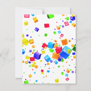 Colourful Cubes 1 Card