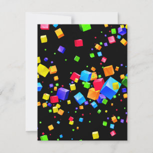 Colourful Cubes 2 Card