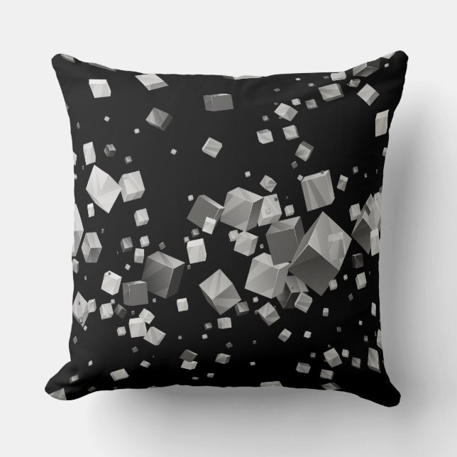 Colourful Cubes 4 Throw Pillow (Front)