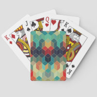Colourful Cubes Geometric Pattern 2