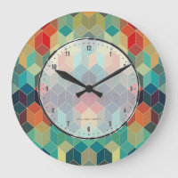 Colourful Cubes Geometric Pattern