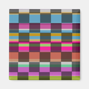Colourful Cubes Magnet