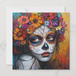 Colourful Cultural Gathering Day of the Dead Invitation
