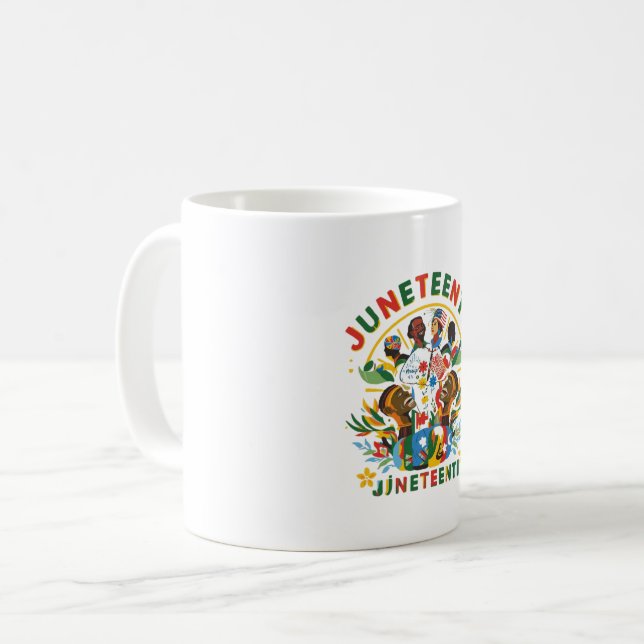 Colourful Cultural Heritage Ceramic Cup (Front Left)