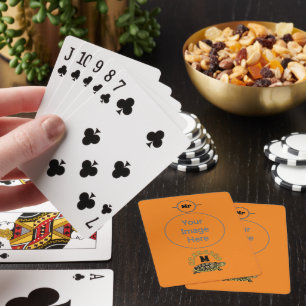 Colourful Cumberland Slider Turtle Monogram Playing Cards