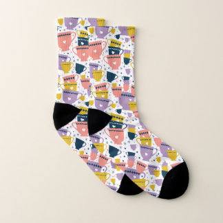 Colourful Cup Pattern Socks