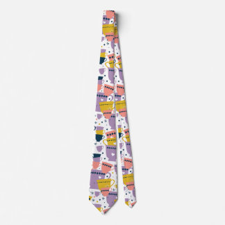 Colourful Cup Pattern Tie