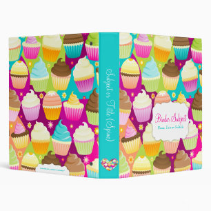 Colourful Cupcakes Binder