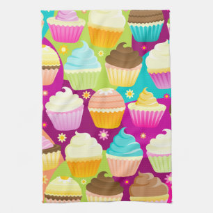 Colourful Cupcakes Kitchen Towel