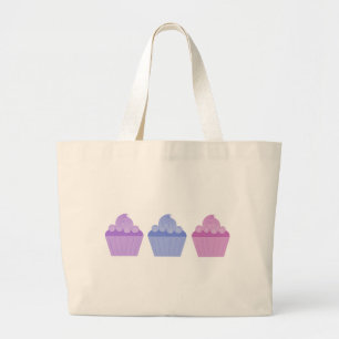 Colourful Cupcakes Large Tote Bag
