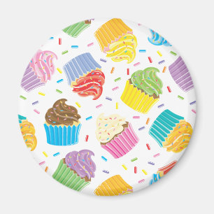 Colourful Cupcakes Magnet